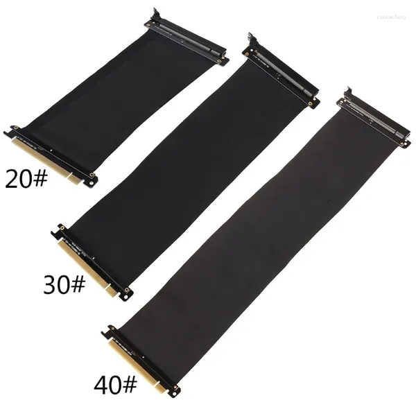 Cabos de computador PCI-E 16X PCI para cabo flexível expresso Adaptador de porta de extensão de alta velocidade Riser Card Connector Substituição durável