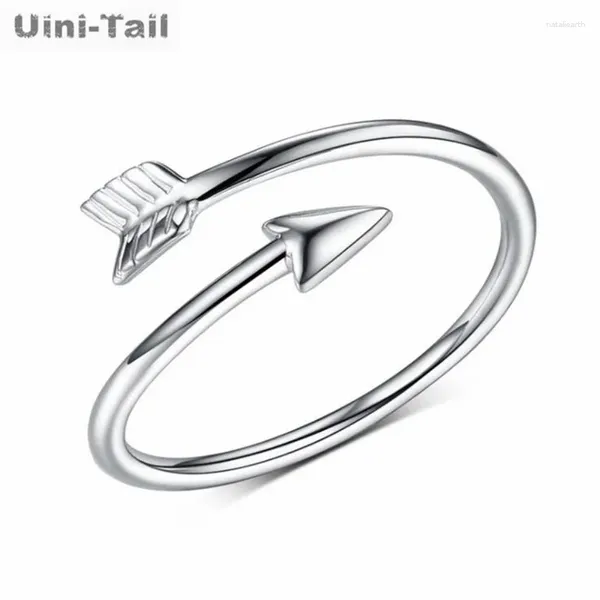 Кольца кластера Uini Tail Design - продажа тибетского серебра 925 пробы, открытое кольцо с секс-божественной стрелой, простые и свежие литературные милые романтические украшения