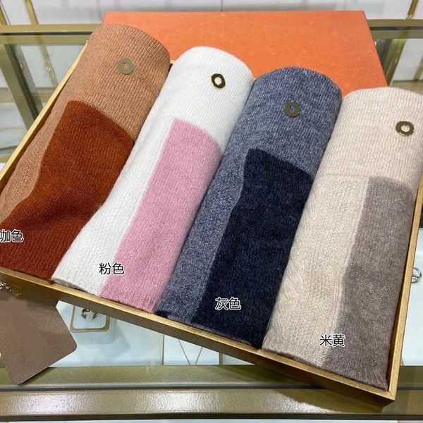 Sciarpe BC 23 Sciarpe abbinate ai colori in morbido cashmere caldo Moda Sciarpa scialle casual Inverno addensato Multi accessori 33 95 cm