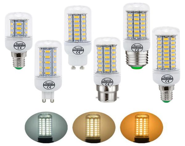 E27 GU10 E12 E14 G9 SMD5730 Светодиодная лампа 7 Вт 12 Вт 15 Вт 18 Вт 24 Вт 220 В 110 В Кукурузные фонари Светодиодные лампы Люстра 36 48 56 69 72 LEDs7309641