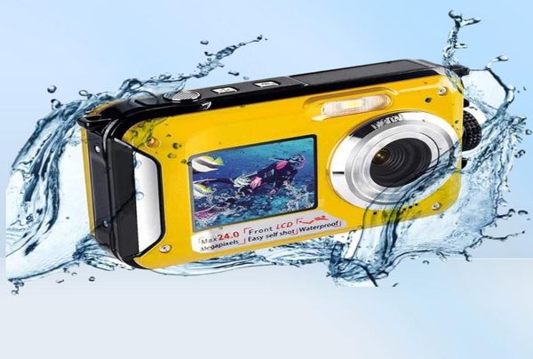 Цифровые камеры Водонепроницаемая камера с защитой от сотрясений 1080P Full HD селфи-видеорегистратор для подводной записи DV Present5990730