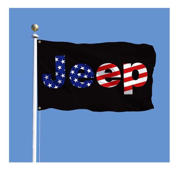 3 x 5 Fuß Jeep-Flagge, Jeep-Banner für Liebhaber von Geländefahrzeugen, für Außen- und Innendekoration, US-Flagge305e4687168