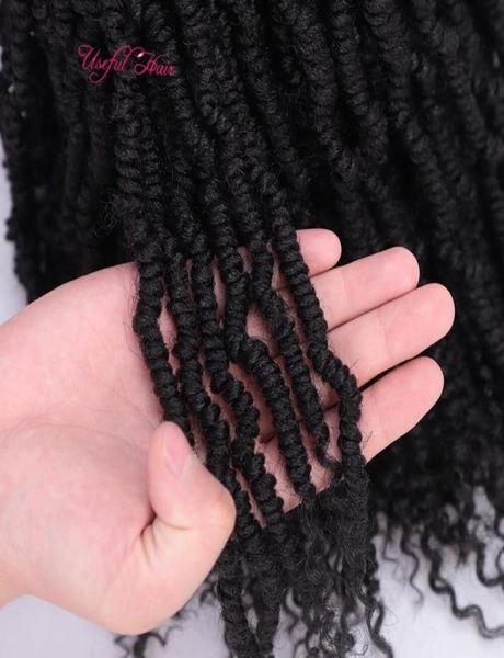 24 Stränge BOMB Ombre Nubian Hair black marley Extensions Synthetic Jamaican Bounce Fluffy Bomb Crochet Braids Fo3139172