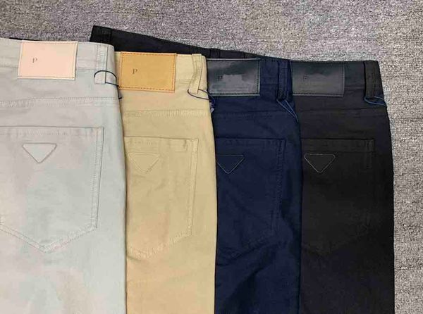 PDD Designer Luxus Herren Anzughose Khaki Business Hose Freizeithose Modemarke einfarbige Leggings Schwarz Grau Blau 4 Farben Bekleidung Bekleidung Großhandel