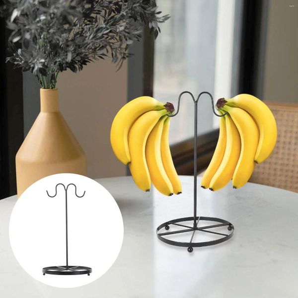 Conjuntos de louça de banana suporte de árvore cabide de uva gancho de frutas para cozinha bancada desktop organizador ornamento