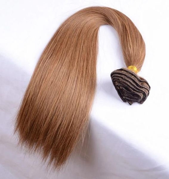 Hochwertige Clip-in-Haarverlängerungen, bunt, Schwarz, Braun, Blond, Rot, Remy HumanHair4708586