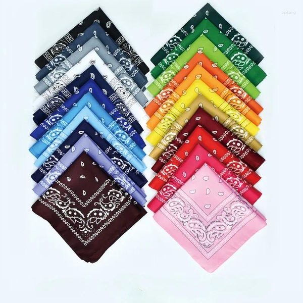 Bandanas 6pcsHip Hop Bandana 23 Stile Mann Frauen Mode Outdoor Stirnbänder Haarband Handgelenk Wraps Schals Hohe Qualität