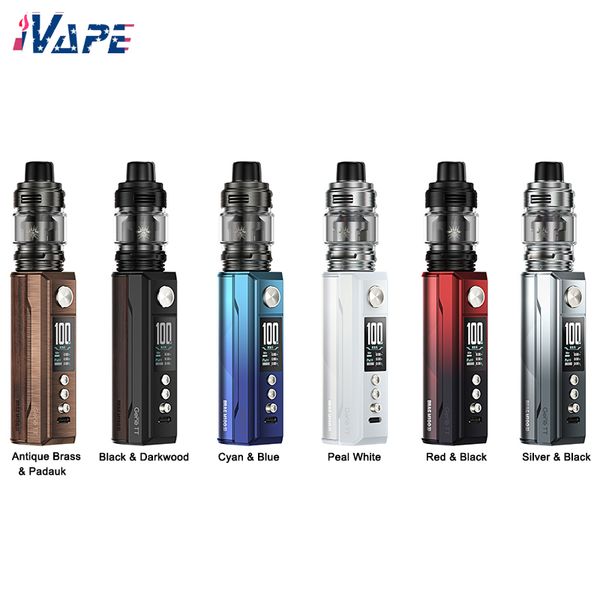 Комплект VOOPOO Drag M100S, 100 Вт, один аккумулятор 18650/21700, бак UFORCE-L емкостью 5,5 мл, катушка PnP, совместимость с чипом GENE.TT 2,0.