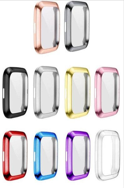 Custodia morbida in TPU con placcatura per Fitbit Versa 2 1 Custodia protettiva in silicone super sottile con protezione completa Protecto Smart watch Accessorie6062541