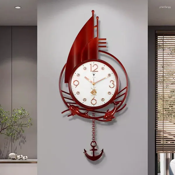 Orologi da parete Batteria Orologio di grandi dimensioni Lusso sospeso Design moderno Nordic Silenzioso Moda Originalità Reloj De Pared Room Decor