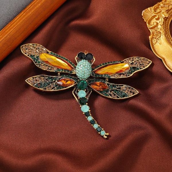 Броши Morkopela, винтажная брошь в виде стрекозы, роскошная булавка с изображением насекомых для женщин, вечерние булавки для банкета, аксессуары для одежды