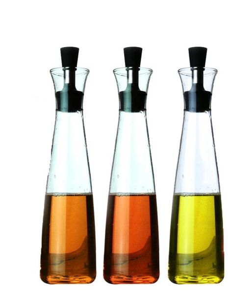 500ml saúde alta vidro de borosilicato azeite vinagre dispensador garrafas vinagre pode armazenamento galheteiro com bico pourer4527953