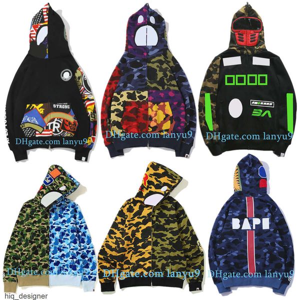 Prada Gucci Louis Vuitton Burberry Loewe Celine Amiri Balmain Moncler The North Face Вы Mens Hoodies Camuflagem Design Vermelho Amarelo Azul Splicing Fleece Sweater Plus Size 3XL