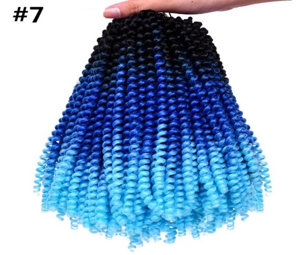 Tranças de crochê 30standspack primavera extensões de cabelo colorido ombre kanekalon trança sintética hari tranças8316570