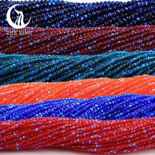 Minchas Zhe Ying 2mm de 2 mm barato AB BEAD PLAMENTO LOLHO ESPACER CRISTAL BOIDS PARA JOIXAS DE BRACELAR MAIS ACESSÓRIOS DIY