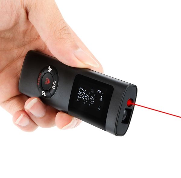 2020 NUOVO Aggiornamento Mini Telemetro Laser 40M Misuratore di Distanza Laser Professionale Nastro Laser Roulette Misura Telemetro Metro T200609041590