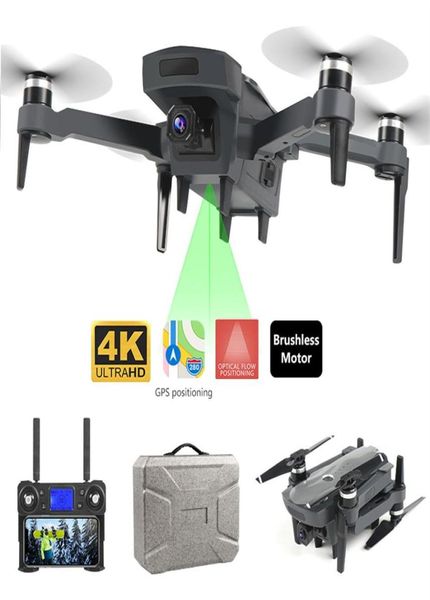 Новый Drone K20 GPS с двойной камерой 4K HD, бесщеточный двигатель, WIFI, FPV Drone, умный профессиональный складной квадрокоптер, расстояние 1800 м, радиоуправляемое управление Y6420126