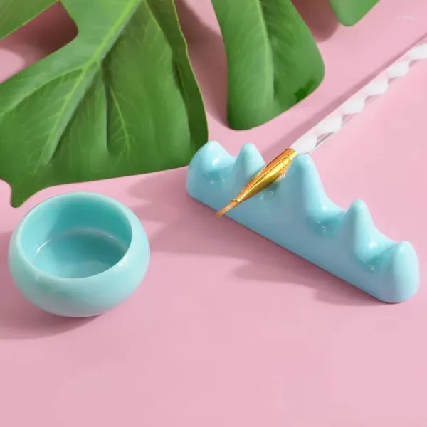 Kit per nail art Supporto da 1 PS Pratico detergente per penna acrilica Pennello per tazza Strumenti per bottiglia di immersione per la pulizia del trucco