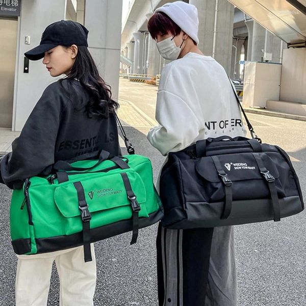 Borsoni Borsa da palestra multifunzionale Borsa da viaggio Borsa da yoga in tinta unita Borsa da allenamento per uomo Borsa da fitness Resistente Racchetta da badminton da donna