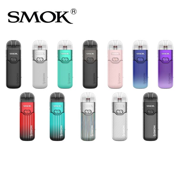 SMOK Nord GT Kit 80W Pod System Dispositivo Vape Batteria incorporata da 2500 mAh con cartuccia da 5 ml 0,15ohm 0,23ohm RPM 3 Bobina a maglie 100% autentico