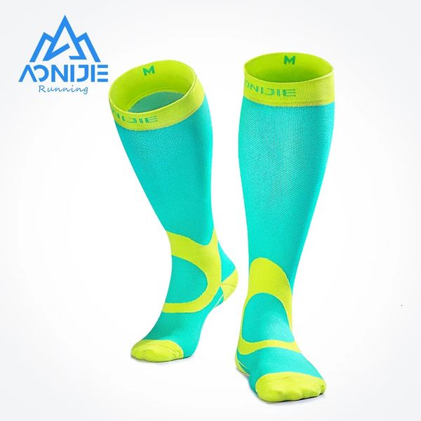 Aonijie E4069 Sıkıştırma Çorap Çorapları Atletik Koşu Maratonu Futbol Bisiklet Hemşireleri SHIN Splints Sports Oudtoor 240102