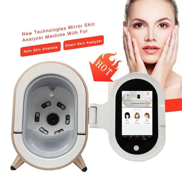 Máquina portátil de análise de pele facial, espelho mágico 3d, analisador de pele, scanner facial, sistema de diagnóstico de pele, equipamento de beleza