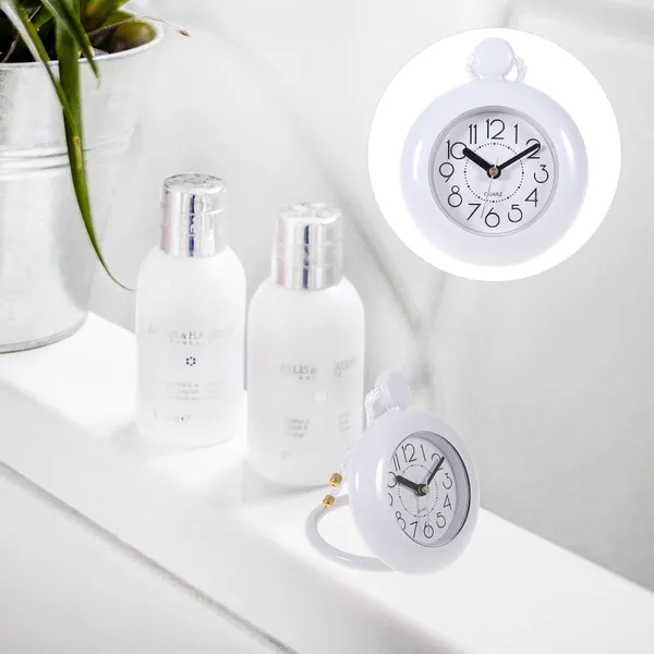 Orologi da parete Orologio da bagno impermeabile Sveglia per bambini Appesi muti Decora bambino in plastica