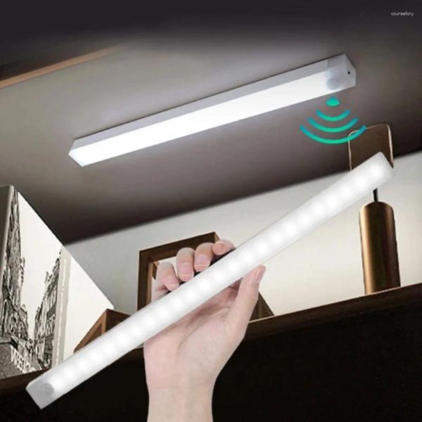 Luzes da noite sensor de movimento luz regulável led sem fio lâmpada do quarto carga usb decoração da sala armário cozinha iluminação da escada