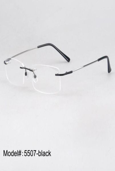 Montature per occhiali da sole Intere 5507 Intere 50 Piecelot Occhiali da vista ottici con cerniera in titanio con memoria senza montatura Occhiali18903632