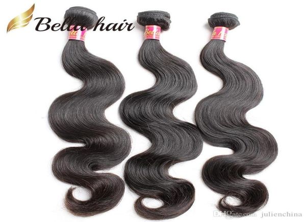 Bella Hair 830 peruanische Haarbündel, unverarbeitetes Naturhaar, schwarze Körperwelle, menschliches Haar, Schuss, 3 Stück, Julienchi4023351