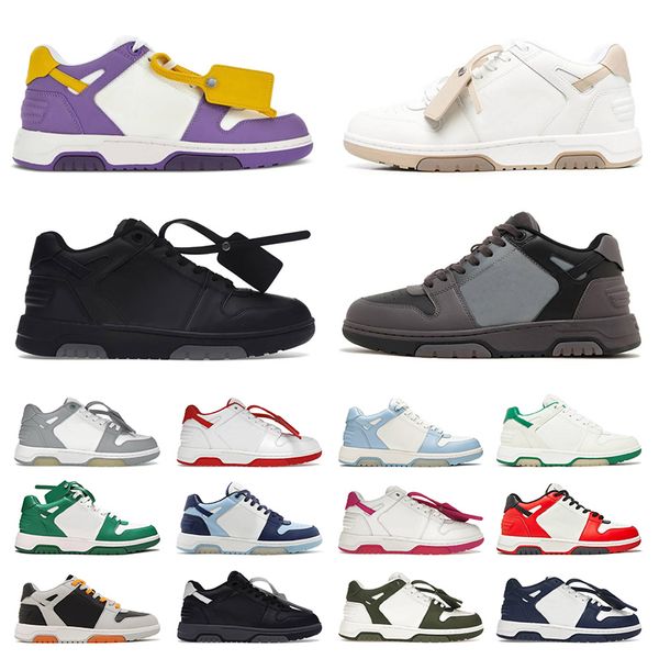 Off White Out Of Office Sneaker Offwhite Womens Mens Outdoor Shoes Black White Pink Light Grey Navy Blue Fuchsia Pink【Code ：L】Orange Designer Sneakers Trainers