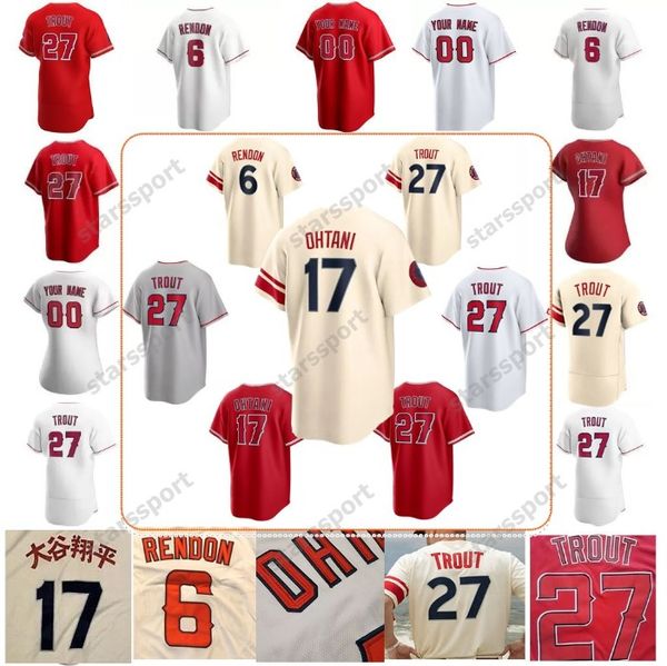 2024 Custom Shohei Ohtani Jersey Mike Trout City Connect Detmers Anthony Rendon Noah Syndergaard Andrelton Simmons Dylan Bundy Uomo Donna Gioventù Maglie da baseball