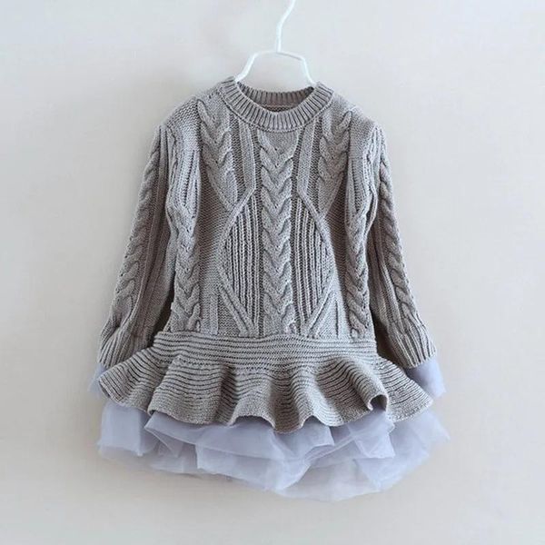 Pullover da 3 a 8 anni Maglione pullover per ragazze, vestiti tutù primavera/autunno/inverno per neonati, boutique di abbigliamento per bambini, R1BB509TS01