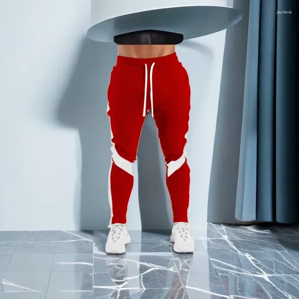 Calças masculinas spot outono inverno casual colorido hiphop moda esportes fitness homens 2024 pés personalizados sweatpants tops