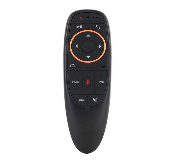 G10G10s Sesli Uzaktan Kumanda Hava Faresi USB 24GHz Kablosuz 6 Eksen Gyroscope Mikrofon IR Android TV Kutusu için Uzaktan Kontroller