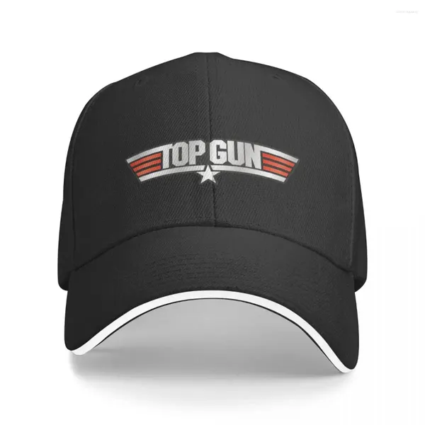 Berets Top Gun Baseball Cap хип -хоп 80 -х годов фильмы сэндвич сэндвич -шляпа мужчины женщины Регулируемые папа мероприятия
