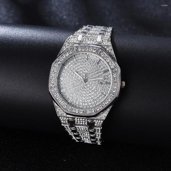 Armbanduhren Mode kommen Frauen Uhr Diamant Stahl Damenuhren Top Kleid Gold Uhr Montre Femme