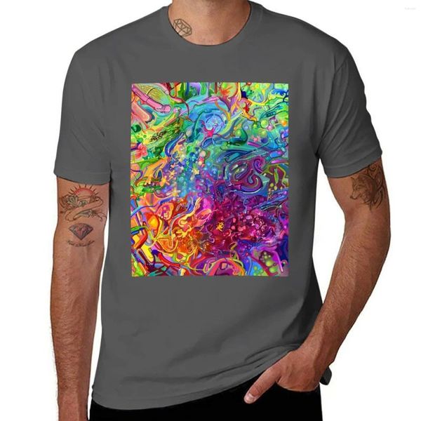 Polo da uomo Questa pagina è stata lasciata intenzionalmente vuota - T-shirt con pittura artistica digitale T-shirt personalizzata Camicie corte semplici da uomo