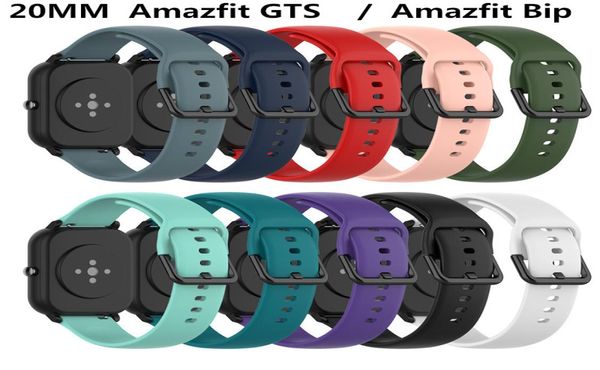 Correa deportiva de silicona para reloj Xiaomi Huami Amazfit GTSGTR 42mm Bip Lite samsung S2 Gear Sport Smart Watch Correa pulsera Ba7007795