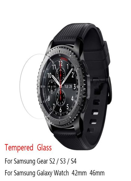 Per Samsung Gear S3 S4 S2 Classic Pellicola salvaschermo in vetro temperato 9H 25D Premium per Samsung Galaxy Watch 42mm 46mm5492505