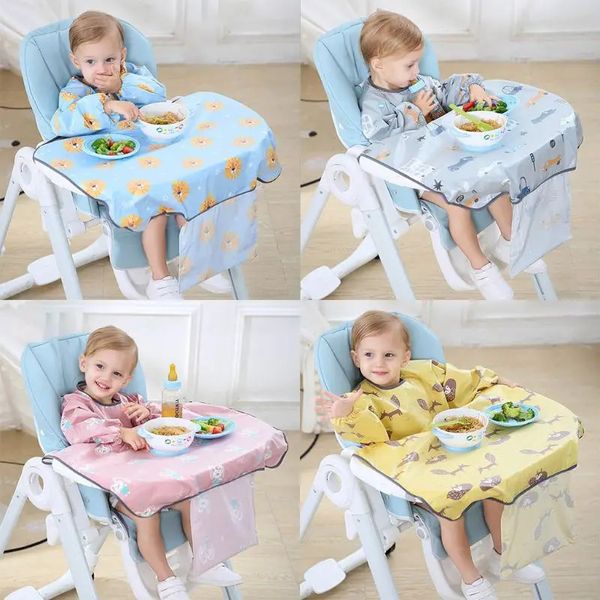 1 Pz nati Bavaglino Copertura di Tabella Sedia Da Pranzo Del Bambino Abito Impermeabile Asciugamano Saliva Burp Grembiule Accessori Per L'alimentazione Degli Alimenti 240102