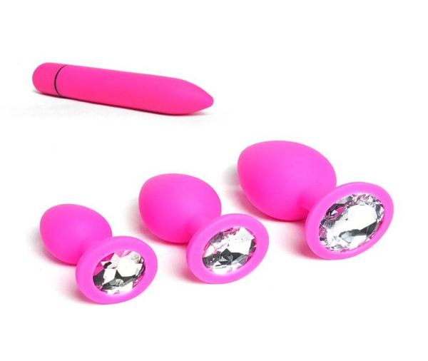 Massaggio Donna Massaggiatore prostatico Gel di silice Butt Plug Vibratore Prodotti sexy Spina anale Dildo Perline Dildo Giocattolo sexy per adulto anale T2698165