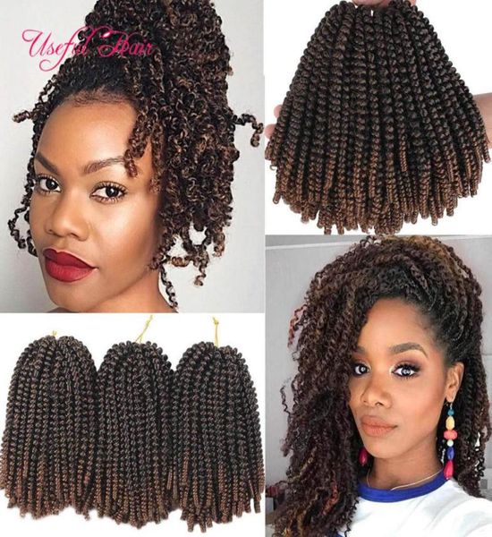 Natural legnht Весенние косички для наращивания волос Ombre Blonde Bouncy Marley Crochet Braids Наращивание волос упругие c3504861