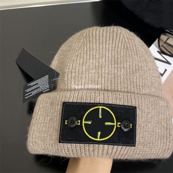 Elegante pedras crânio boné designer carta 152233 32 29 lã beanie ilha homens mulheres inverno manter quente cashmere chapéus unisex ski bonés 1:1 oficial sincronização boné de alta qualidade novo