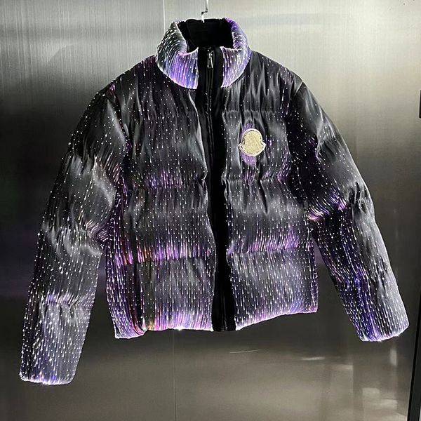 Illuminazione a LED Piumini fluorescenti Cappotto imbottito Piumino più venduto Monsters Piumino in fibra ottica di palma Maya Angels Uomo Donna 11J17O