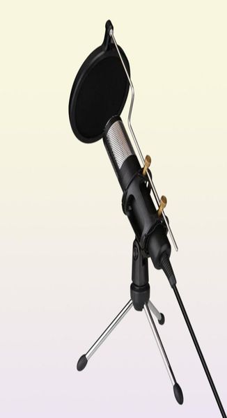 Профессиональный конденсаторный микрофон Студийная запись USB-микрофон Караоке-микрофон с подставкой для ноутбука PC1939720