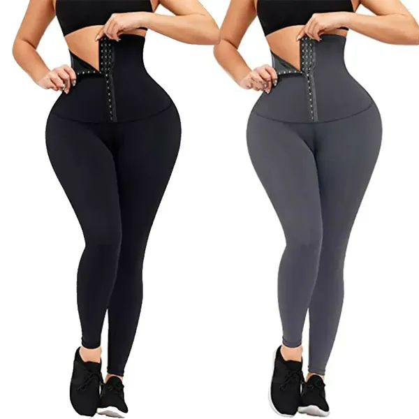 Calças femininas yoga leggings seção fina mais veludo engrossado espartilho cintura abdominal elevador quadril alto elástico