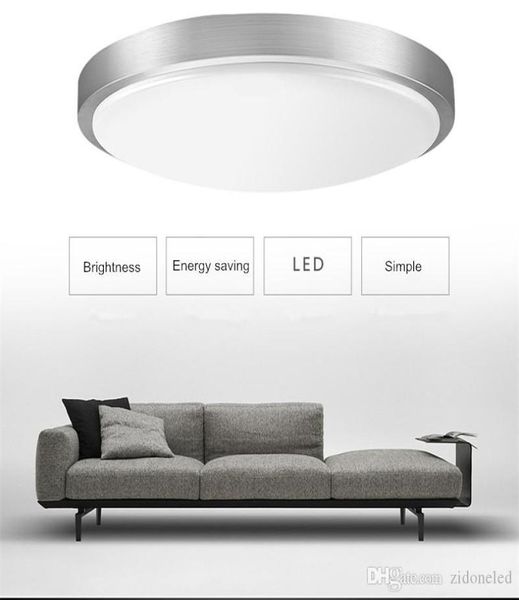 Modern Yuvarlak Led Tavan Işığı Dia21cm 12W Yüzey Montajlı Basit Fuaye Armatürleri Çalışma Yemek Oturma Odası Salonu Ev Koridoru Light3279744