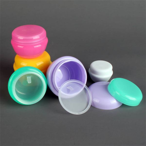 50 PZ/LOTTO 50G di Plastica PP Fungo Crema Per Il Viso Vaso di Trucco Cosmetico Balsamo per le labbra Contenitore Bottiglia Riutilizzabile