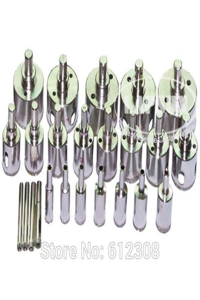 24-teiliges Set, hochwertig, 3 mm, 30 mm, diamantbeschichtete Bohrer-Set, Lochsäge, Lochsäge für Marmor, Glas, Fliesen, Keramik oder Granit, Cutter 4851023